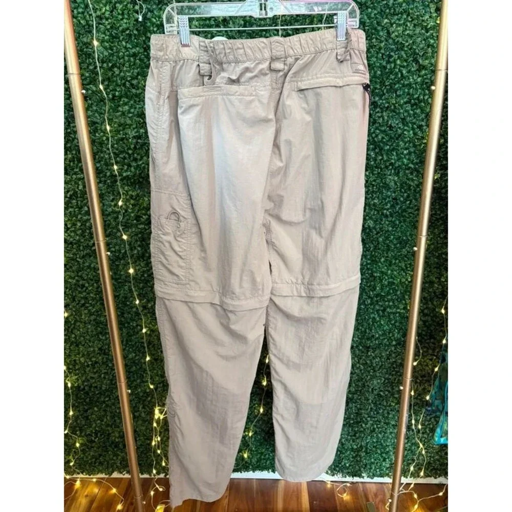 NORTH FACE LARGE khaki zip off pants with pockets beige excellent condition